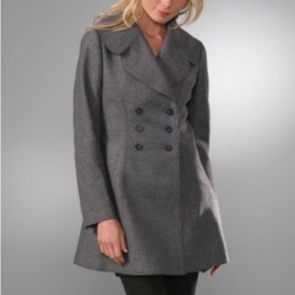 EUC JUICY COUTURE A-line wool pea coat